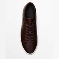 Simple Lace Sports Leather Flat Bottom Casual Sneakers Oryntix