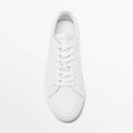 Simple Lace Sports Leather Flat Bottom Casual Sneakers Oryntix