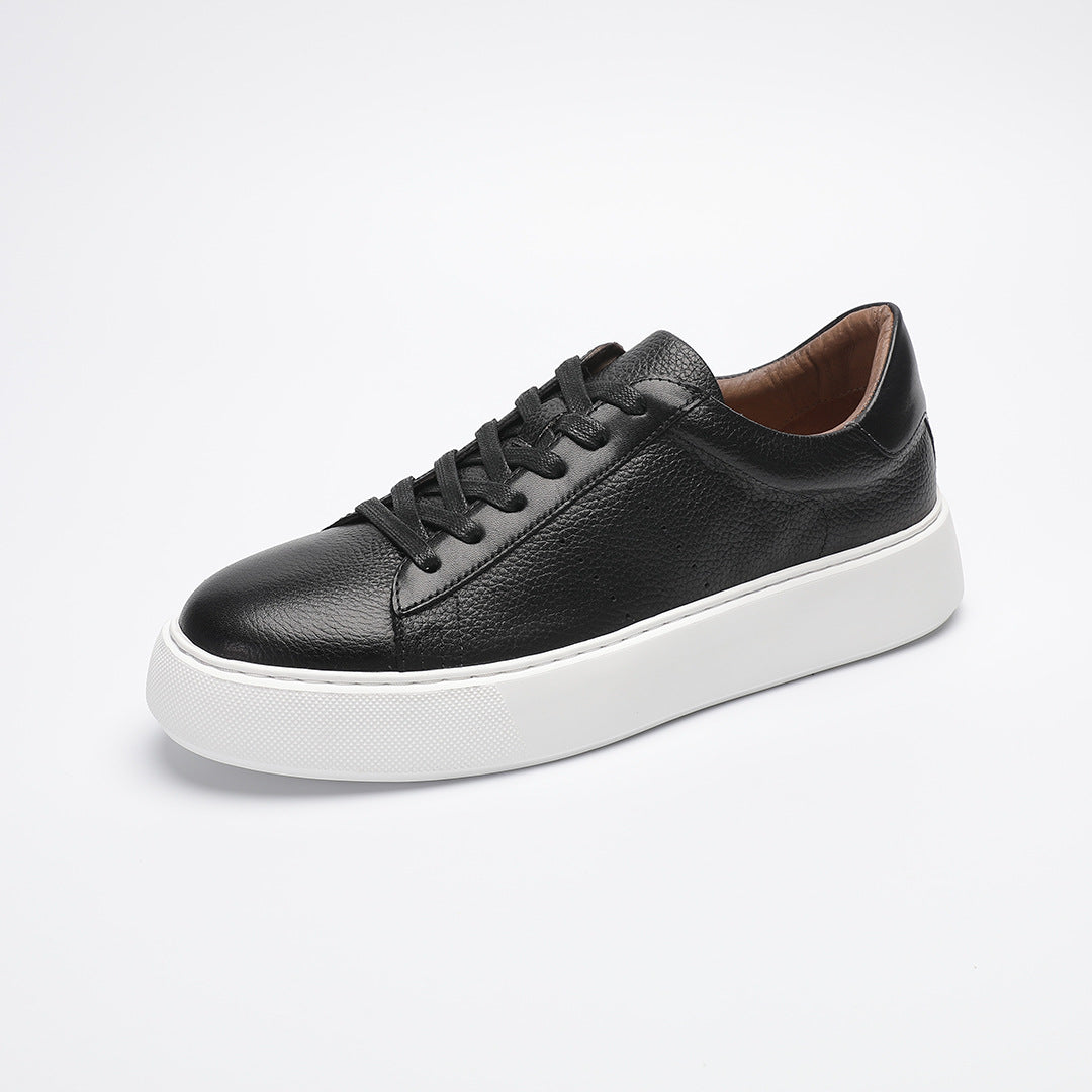 Top Layer Cowhide Men's Shoes Black Commute Leisure Oryntix