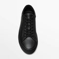 Simple Lace Sports Leather Flat Bottom Casual Sneakers Oryntix