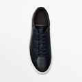 Simple Lace Sports Leather Flat Bottom Casual Sneakers Oryntix